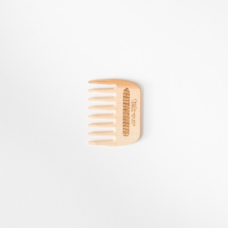 Pettine Piccolo in Legno Naturale a Denti Larghi