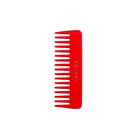 Pettine Piccolo a Denti Radi Rosso
