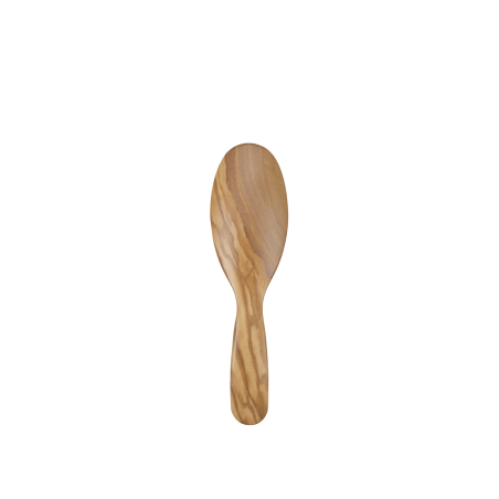 Spazzola Ovale Grande con Dente Corto in Legno di Olivo