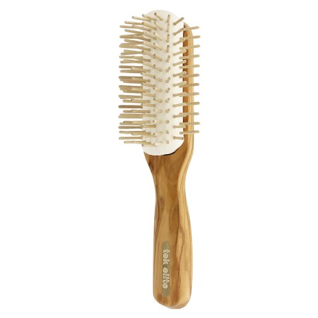 Spazzola Smontabile Grande con Dente Corto in Legno di Olivo