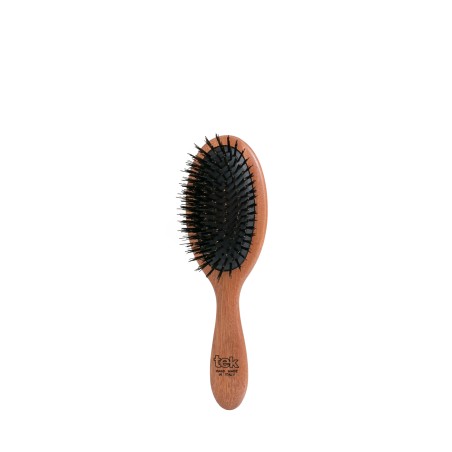 Spazzola Ovale Mogano con Dente Lungo