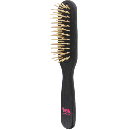 Spazzola Rettangolare Nera con Dente Corto