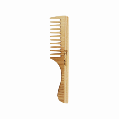 Pettine a Denti Radi con Manico in Legno