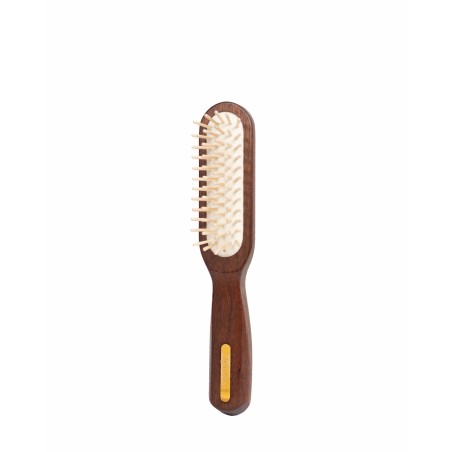 Spazzola Rettangolare con Dente Corto in Legno di Ovangkol