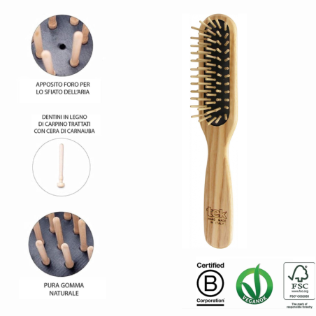 Spazzola Rettangolare con Dente Corto