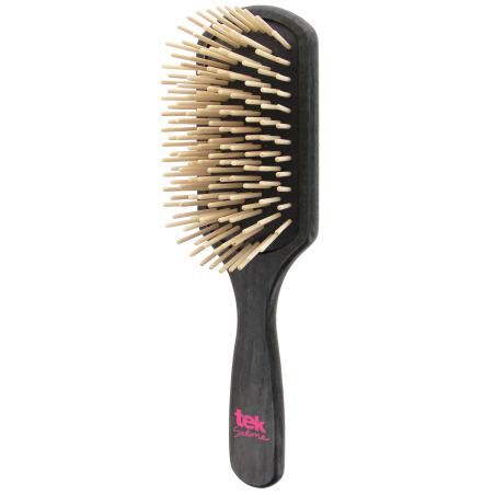 Spazzola Rettangolare Grande Nera con Dente Lungo