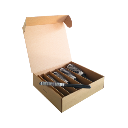 Kit Spazzole Termiche con Rullo in Ceramica e Setole Antibatteriche